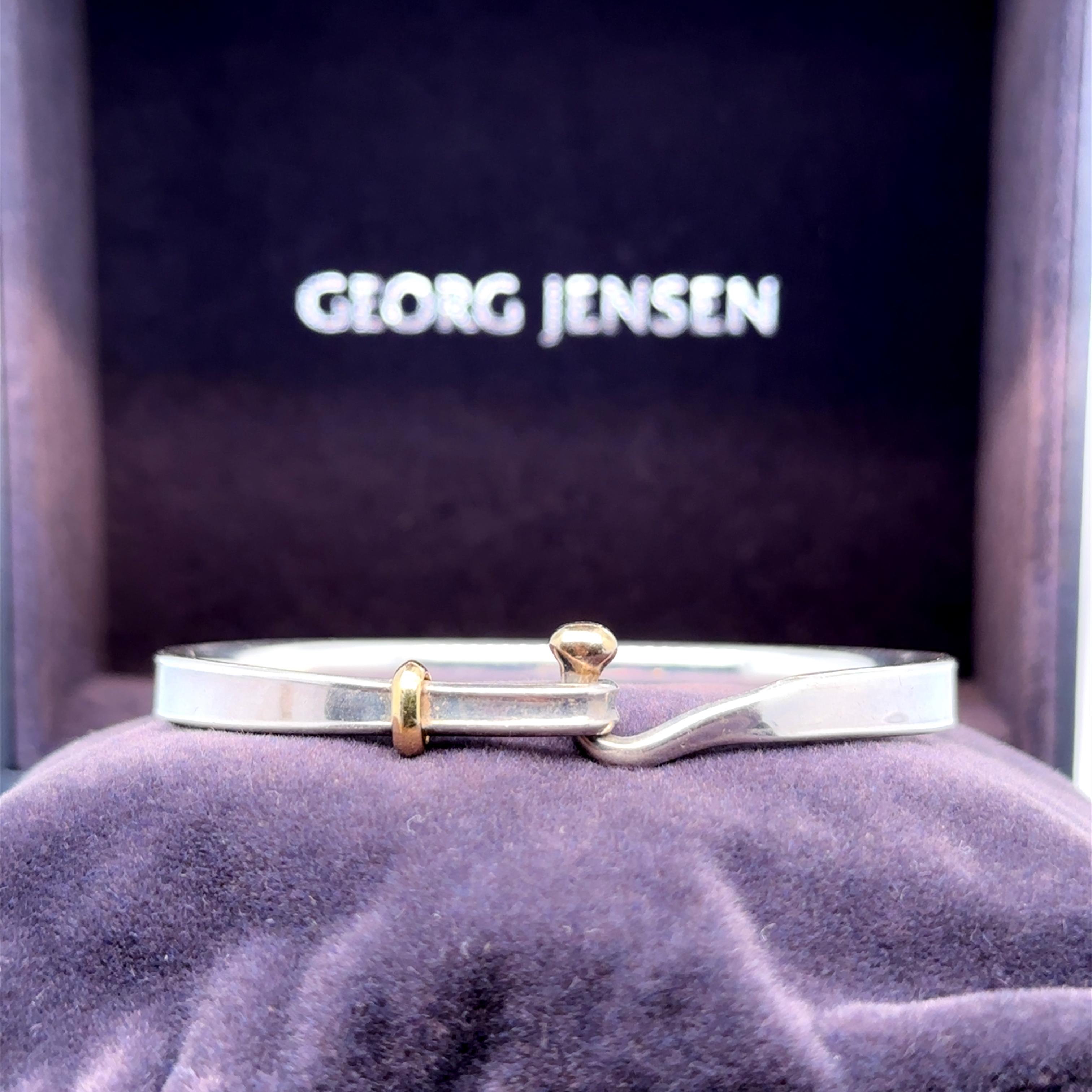 Georg Jensen 18ct Gold & Sterling Silver Torun Bracelet 204 16.72g 3