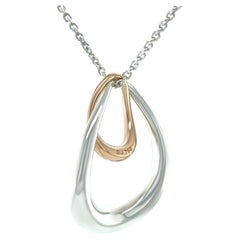 Georg Jensen Collana Offspring in oro rosa 18ct e argento sterling 6,22g Georg Jensen Collana Offspring in oro rosa 18ct e argento sterling 6,22g