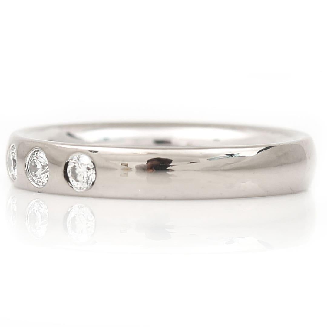 Contemporary Georg Jensen 18ct White Gold Magic Diamond Band Ring, Size 52, Circa 2010 For Sale