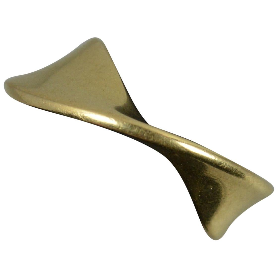 Georg Jensen, 18 Karat Gelbgold 900er Torun Band Stack Ring im Angebot