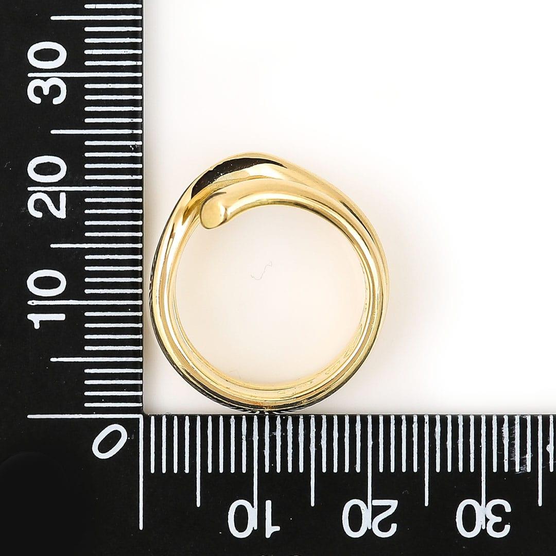 Georg Jensen Bague à anneau magique en or jaune 18ct, taille 52, circa 2010 en vente 8