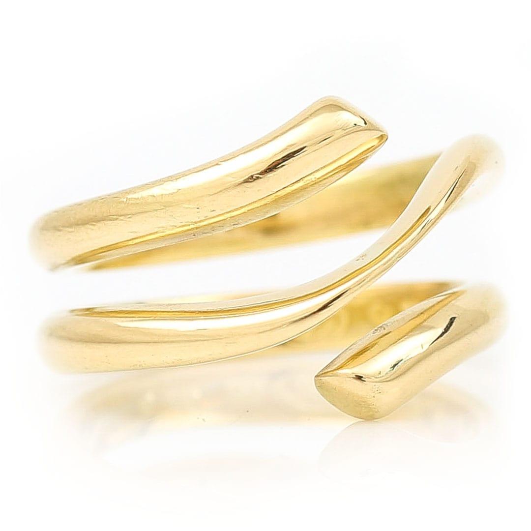 Georg Jensen 18ct Yellow Gold Magic Band Ring, Size 52, Circa 2010 In Good Condition For Sale In Lancashire, Oldham