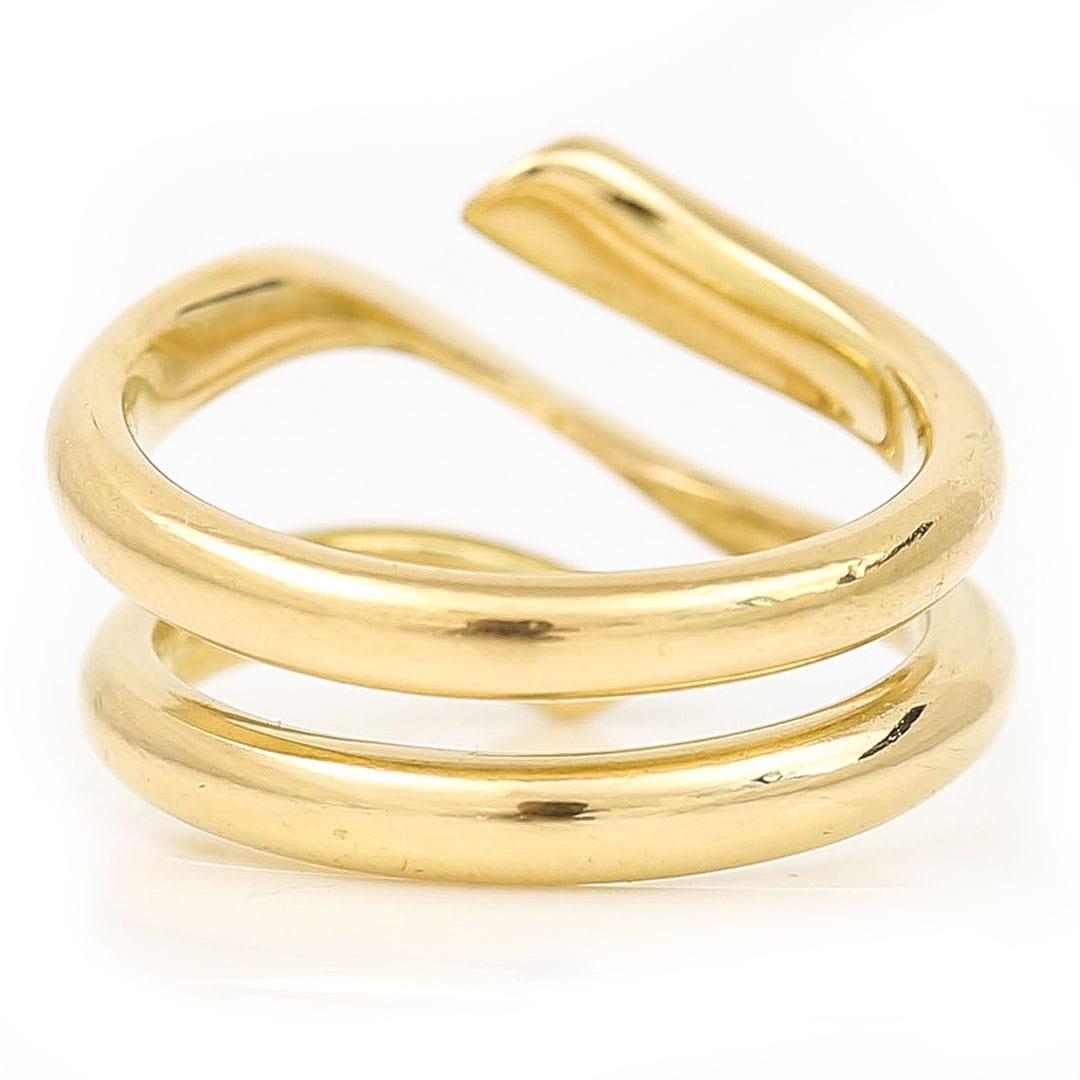 Georg Jensen 18ct Yellow Gold Magic Band Ring, Size 52, Circa 2010 For Sale 1