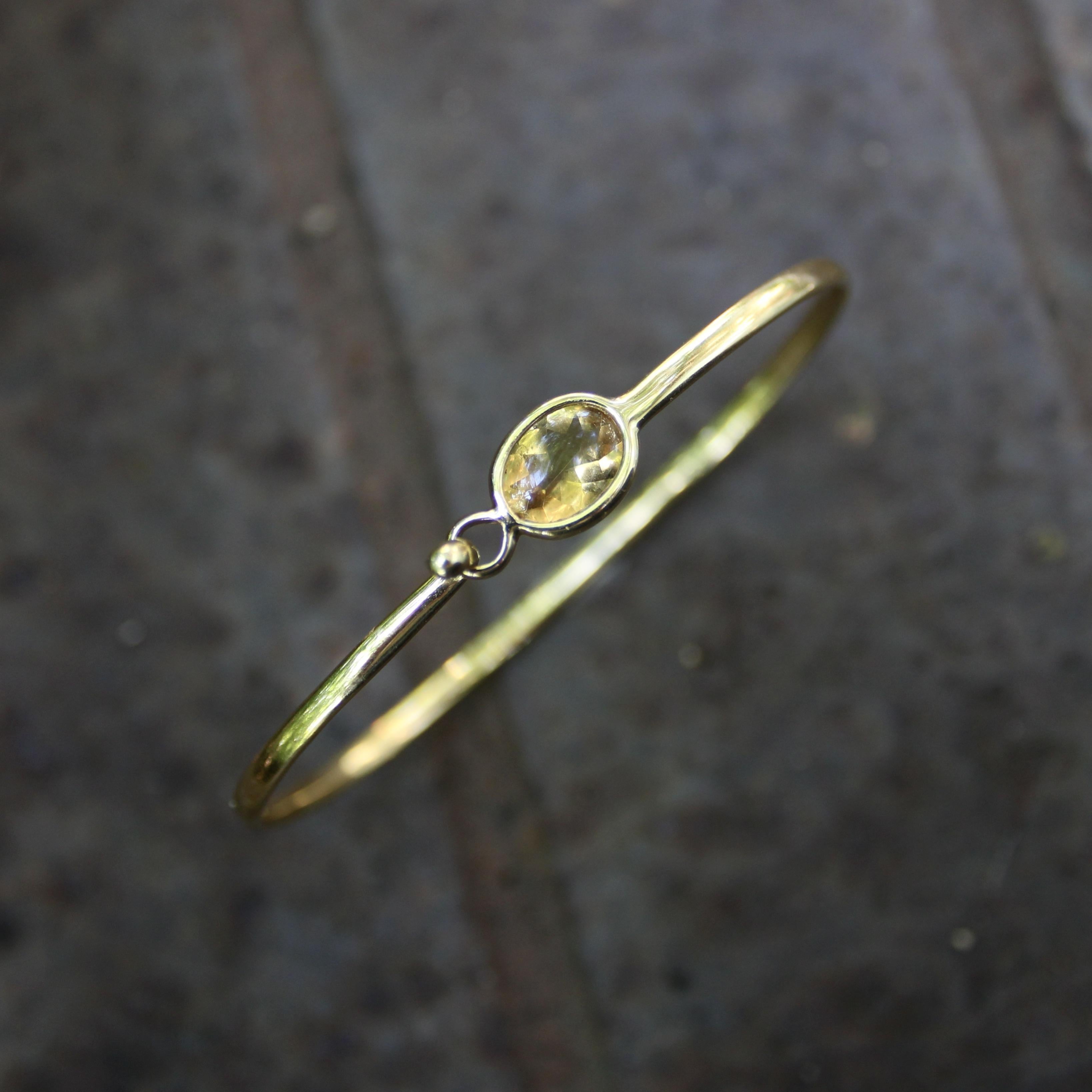 Georg Jensen 18K Gold Savannah Citrine Bracelet For Sale 5