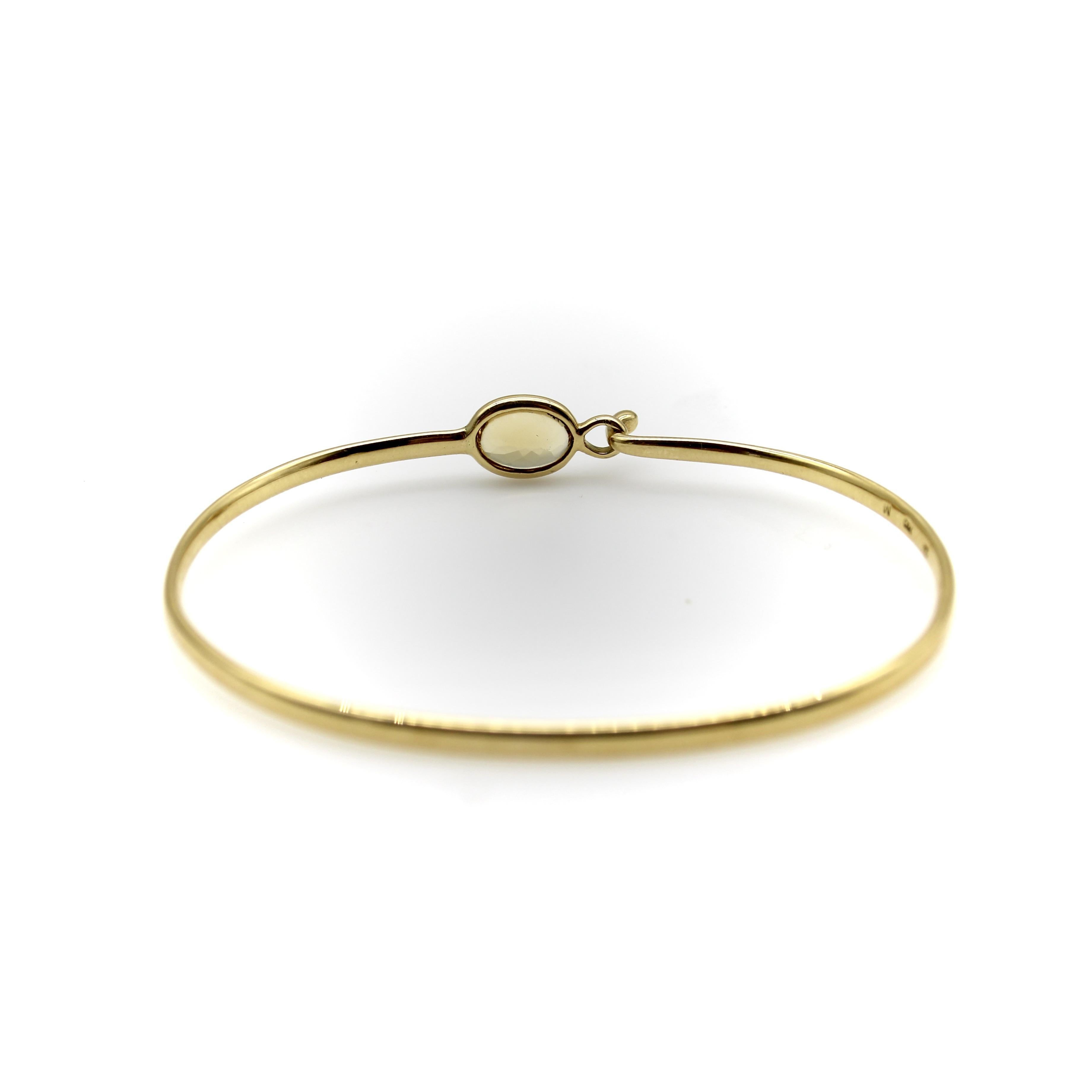 Cabochon Georg Jensen 18K Gold Savannah Citrine Bracelet For Sale