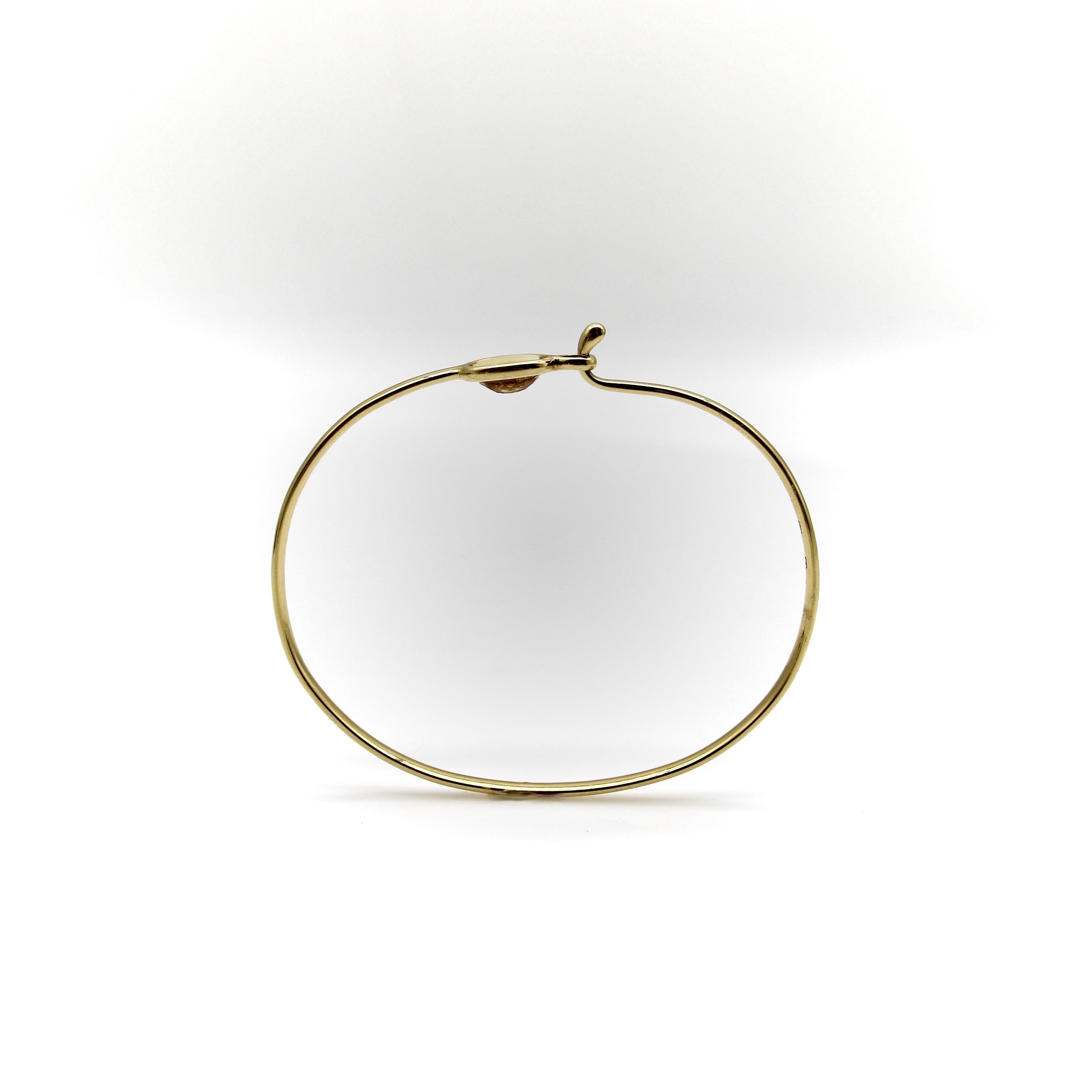 Georg Jensen 18K Gold Savannah Citrine Bracelet For Sale 2