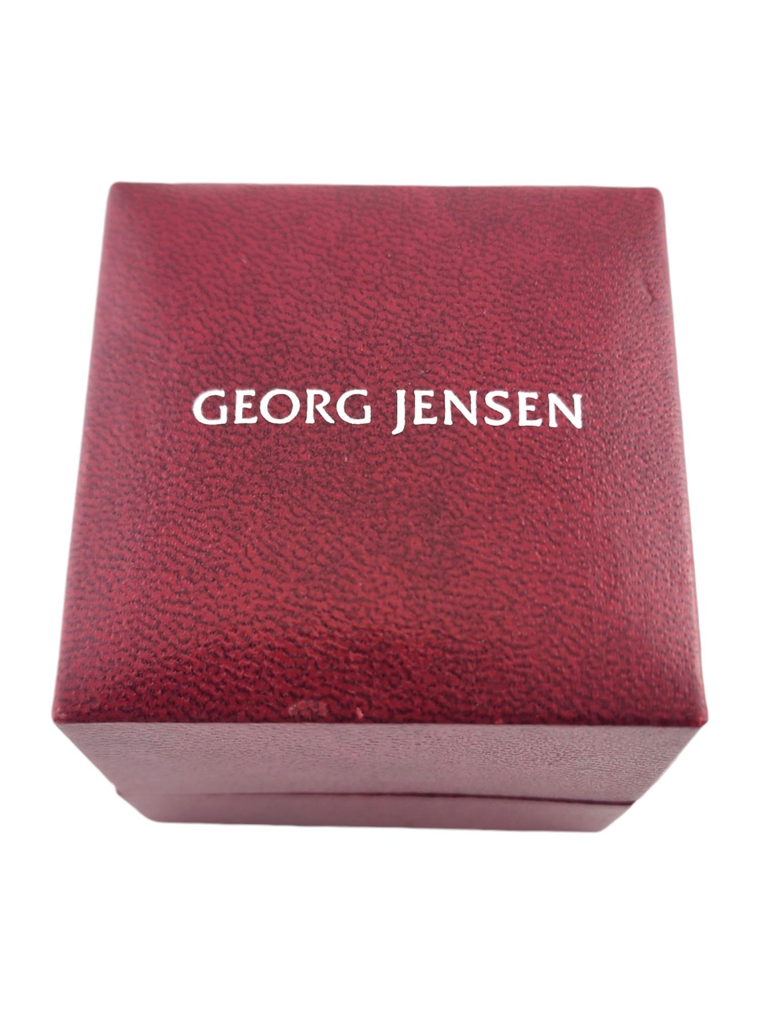 Georg Jensen 18K White & Rose Gold 3 Piece Fusion Ring Size 6.5 w/box #19226 6