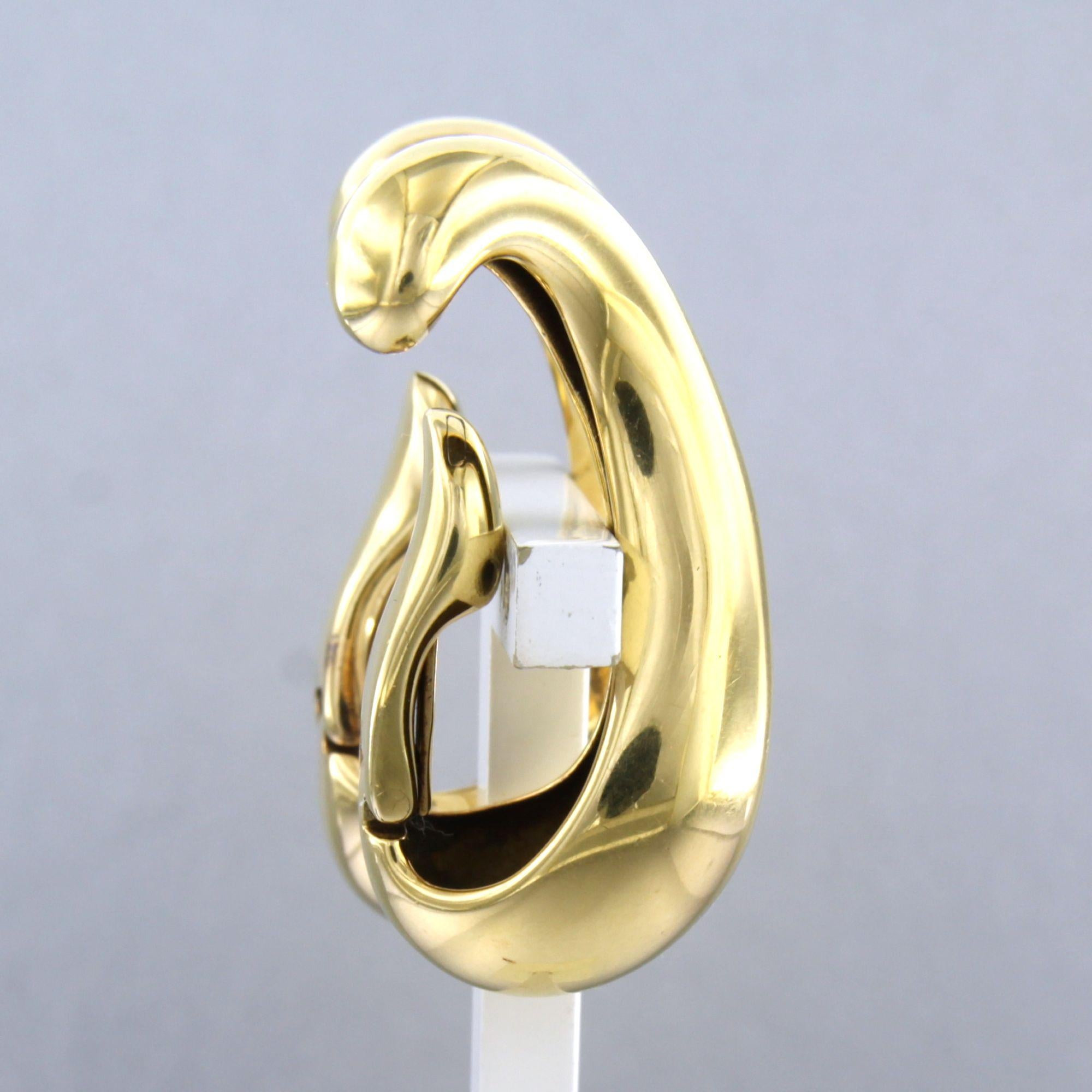 Georg Jensen Ohrringe aus 18k Gelbgold - 23,7 Gramm (Moderne) im Angebot