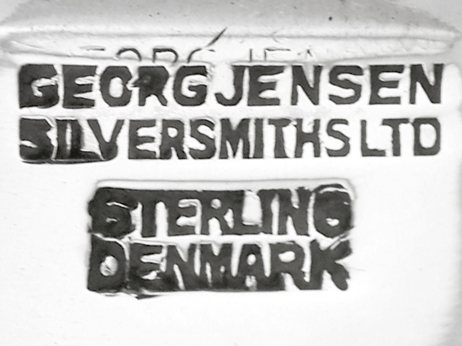 Dänischer Sterlingsilber-Kadosenlöffel von Georg Jensen aus den 1940er Jahren (Silber) im Angebot