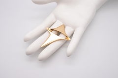 Georg Jensen 1960 Denmark Henning Koppel Spatialism Pendant Brooch In 18Kt Yello