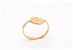 Georg Jensen 1967 Vivianna Torun Rare Sculptural Bracelet-Watch 18Kt Yellow Gold