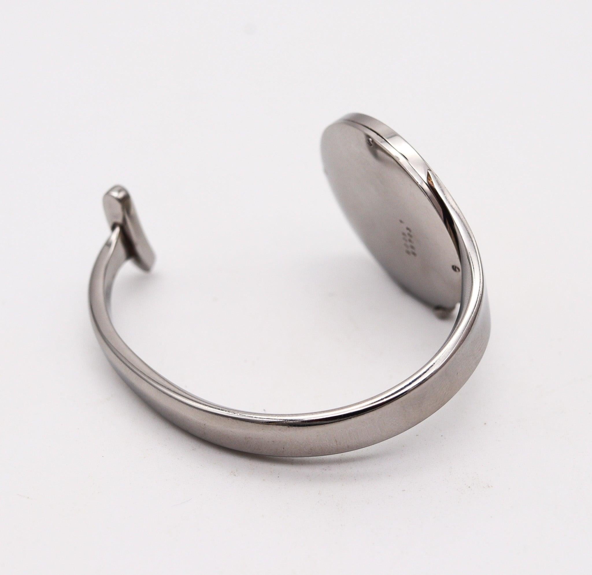 Reloj de pulsera GEORG JENSEN 1970-1980 By Vivianna Torun en acero inoxidable Modernista en venta