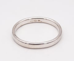 Georg Jensen 1990 By Andreas Mikkelsen A52A Solid Bangle In .925 Sterling Silver