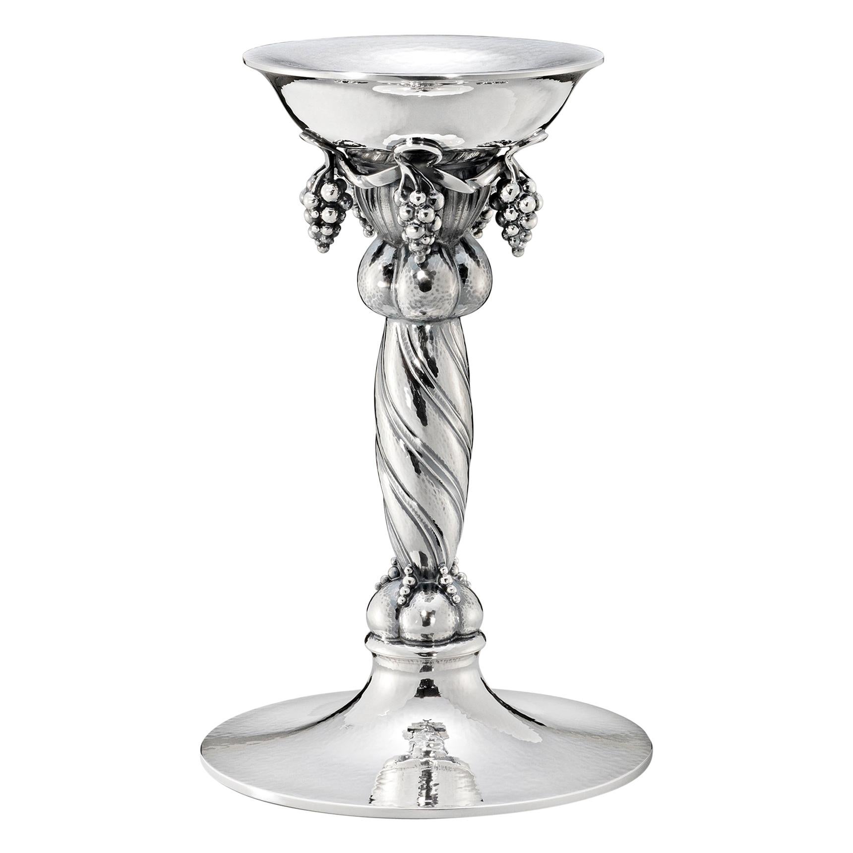 Georg Jensen 263B Handcrafted Sterling Silver Candlestick