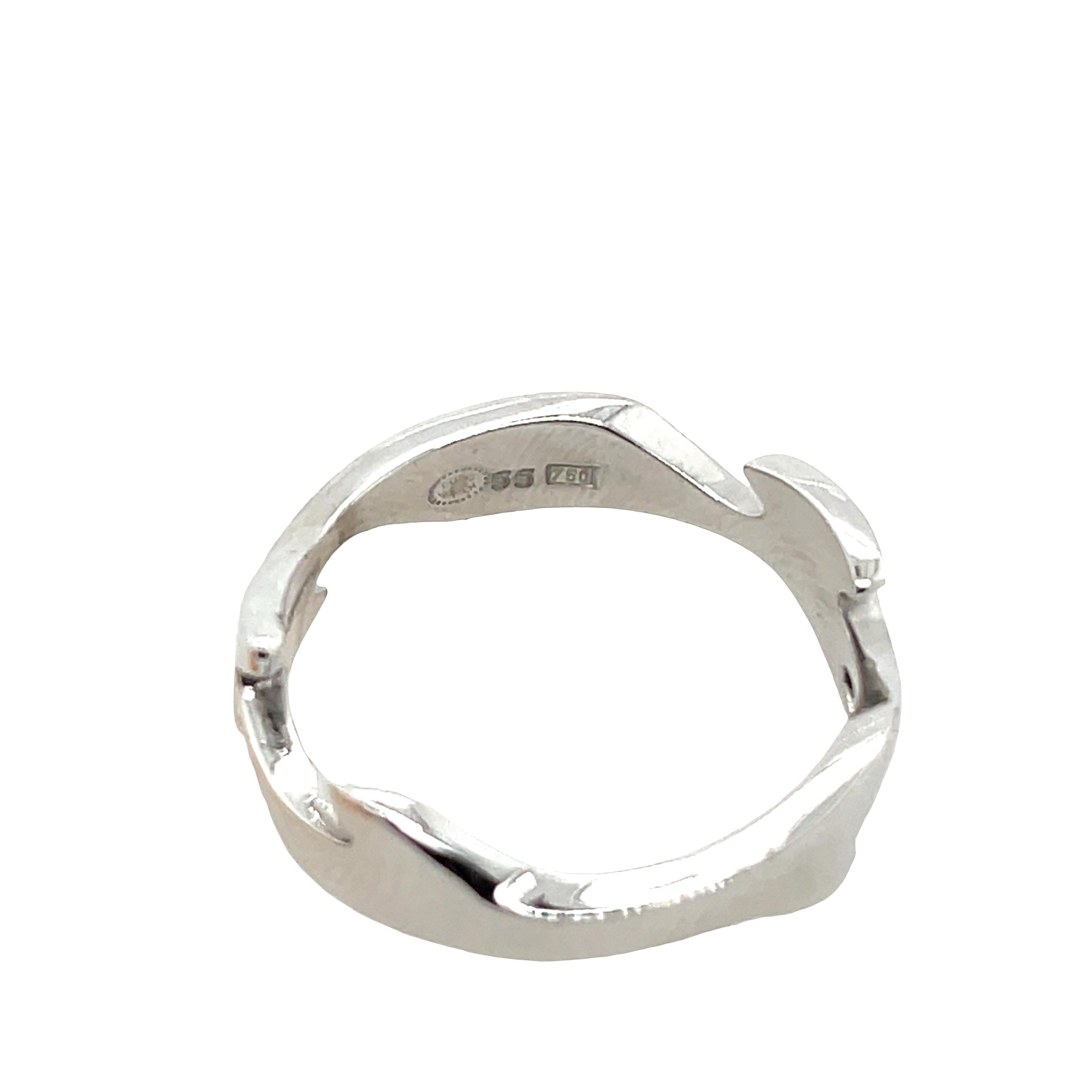 Georg Jensen 3 Band 18ct Gelb-, Weiß- und Roségold Dreiteiliger Ring im Angebot 2