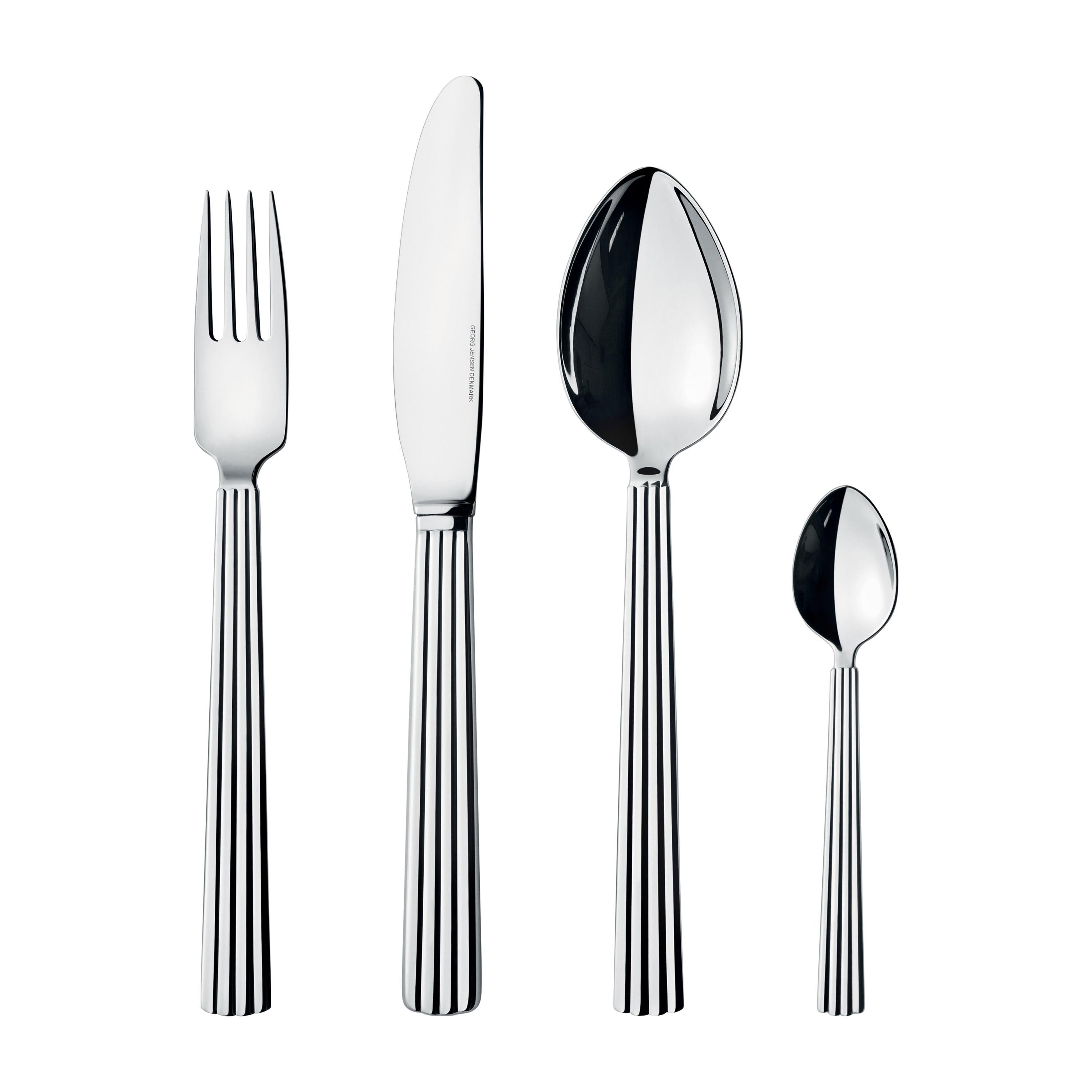 Georg Jensen 4-Piece Cutlery Giftbox in Stainless Steel by Sigvard Bernadotte For Sale