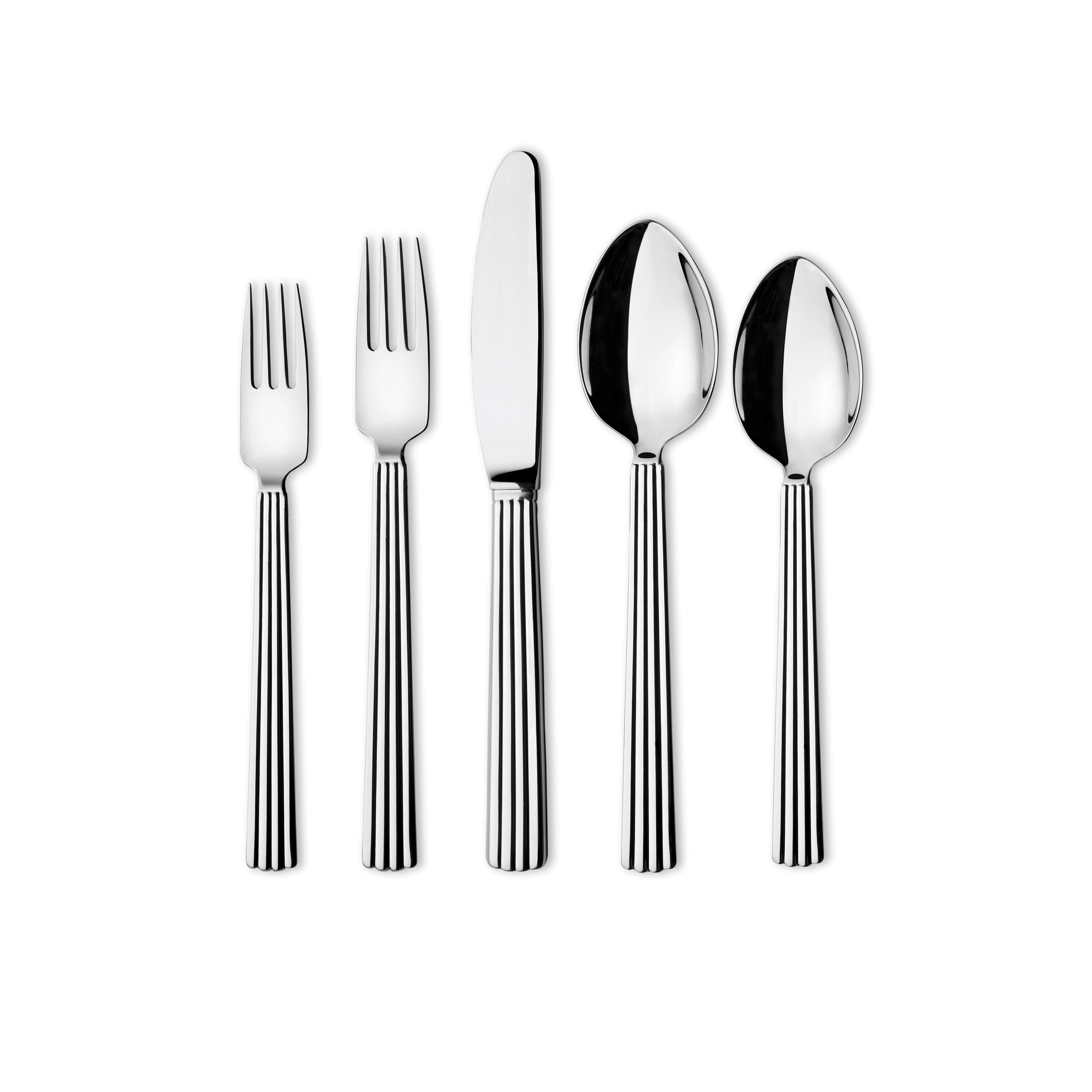 Modern Georg Jensen 5-Piece Cutlery Set in Stainless Steel by Sigvard Bernadotte