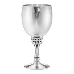 Georg Jensen 532C Sterling Silver Goblet with Stone Detail by Harald Nielsen