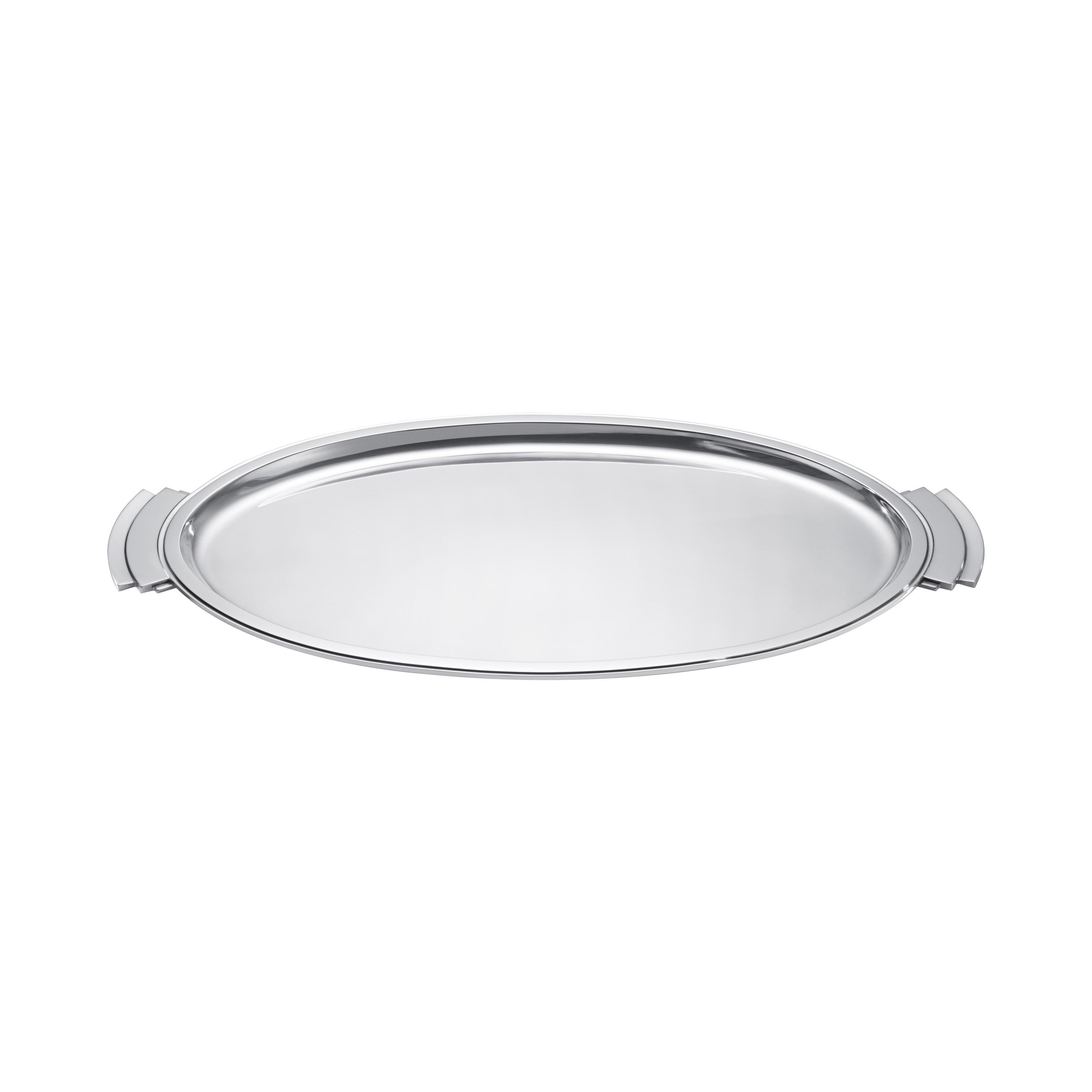 Georg Jensen 600V Sterling Silver Tray by Harald Nielsen For Sale