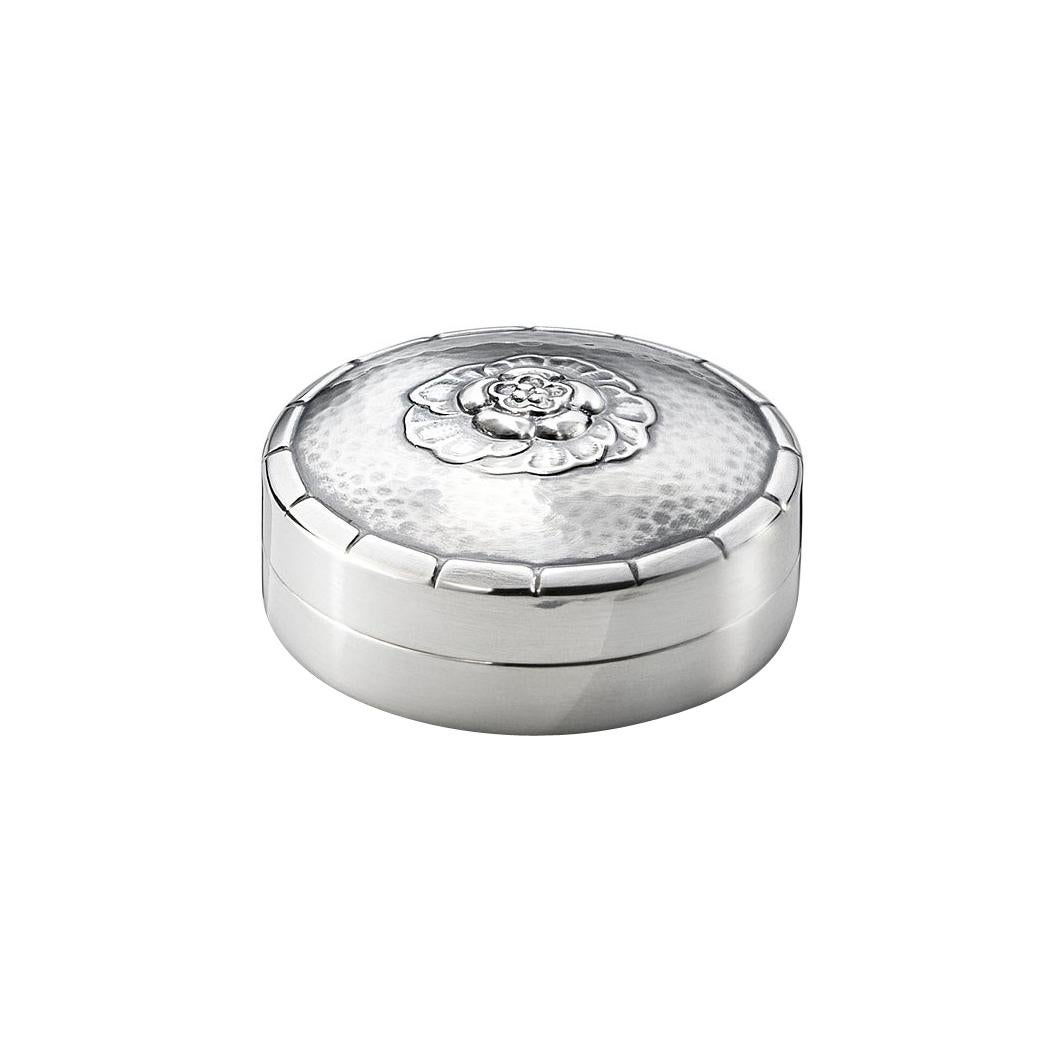 Georg Jensen 79D Handcrafted Sterling Silver Pill Box For Sale