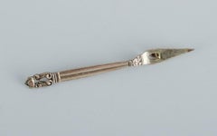 Georg Jensen, a set of eleven rare Acorn cocktail picks, Sterling silver