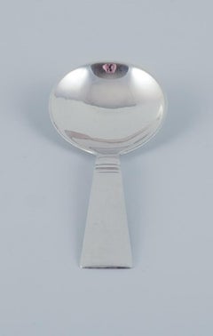 Georg Jensen Acadia. Art Deco compote/sugar spoon in sterling silver.