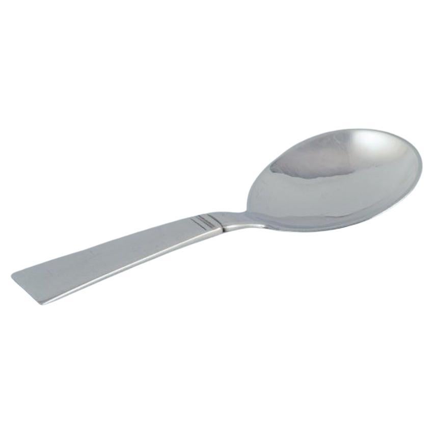 Georg Jensen Acadia. Art Deco Kompott/Zuckerlöffel aus Sterlingsilber.  im Angebot