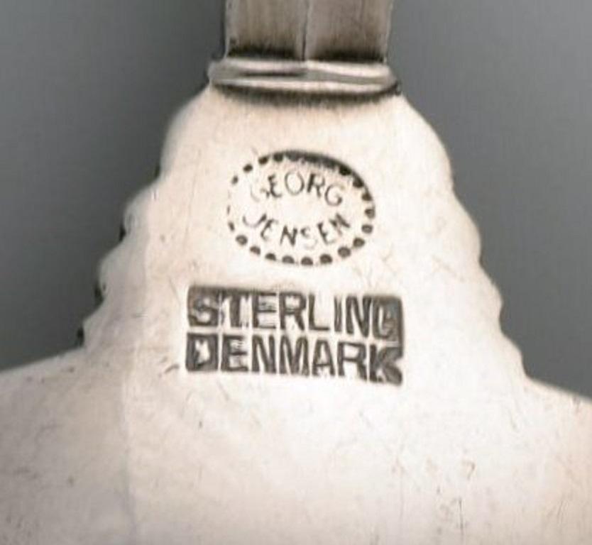 Danish Georg Jensen Acanthus Bouillon Spoon in Sterling Silver For Sale