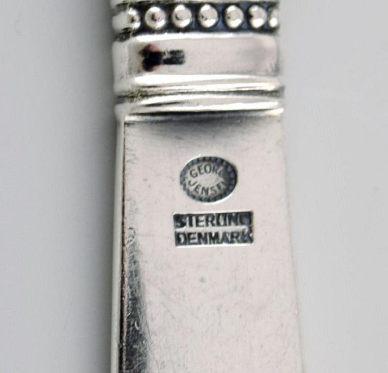Danish Georg Jensen Acanthus Butter Knife in Sterling Silver, Six Knives Available For Sale