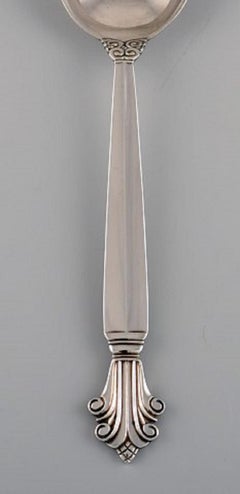 Georg Jensen Acanthus Dessert Spoon in Sterling Silver, 12 Spoons Available