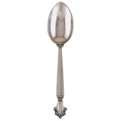 Georg Jensen Acanthus Dessert Spoon in Sterling Silver, 12 Spoons Available