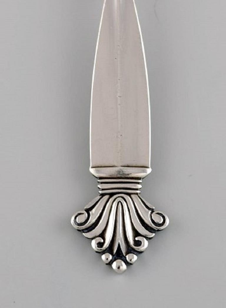 Art Deco Georg Jensen Acanthus Jam Spoon in Sterling Silver For Sale