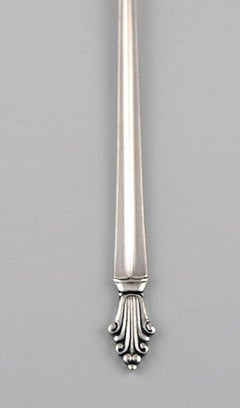 Georg Jensen Acanthus Sauce Spoon in Sterling Silver, Two Spoons Available