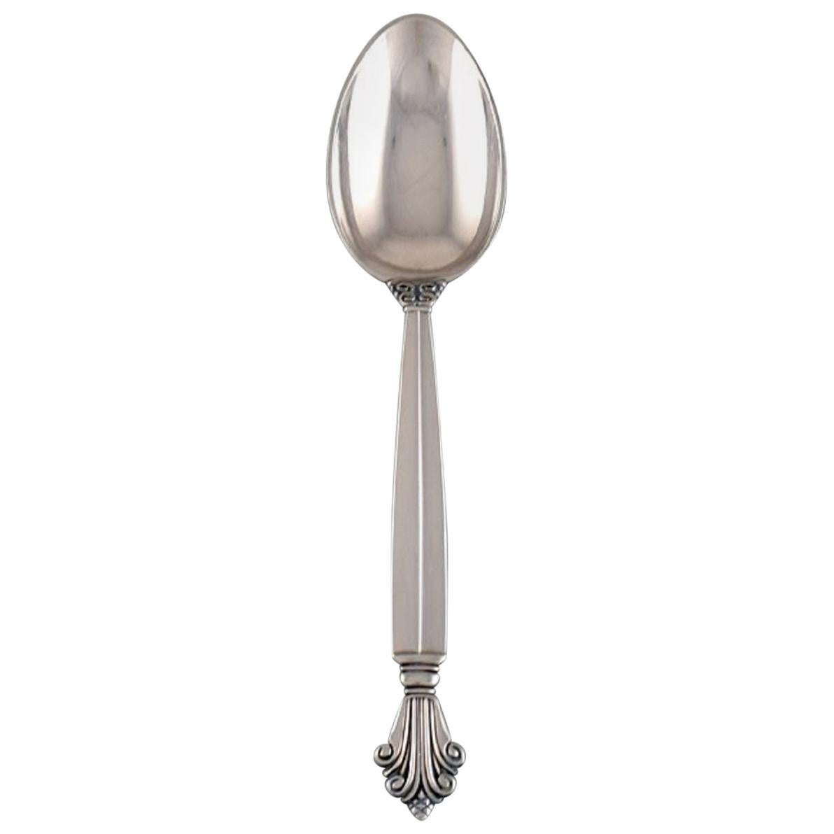 Georg Jensen Acanthus Spoon in Sterling Silver For Sale
