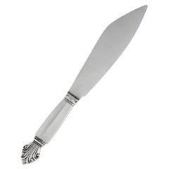 Cuchillo para tartas Georg Jensen Acanto de plata de ley 196