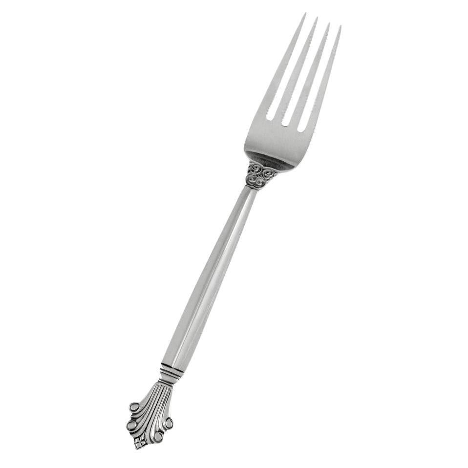 Georg Jensen Acanthus Sterling Silver Dinner Fork 012 For Sale