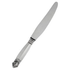 Vintage Georg Jensen Acanthus Sterling Silver Dinner Knife 013
