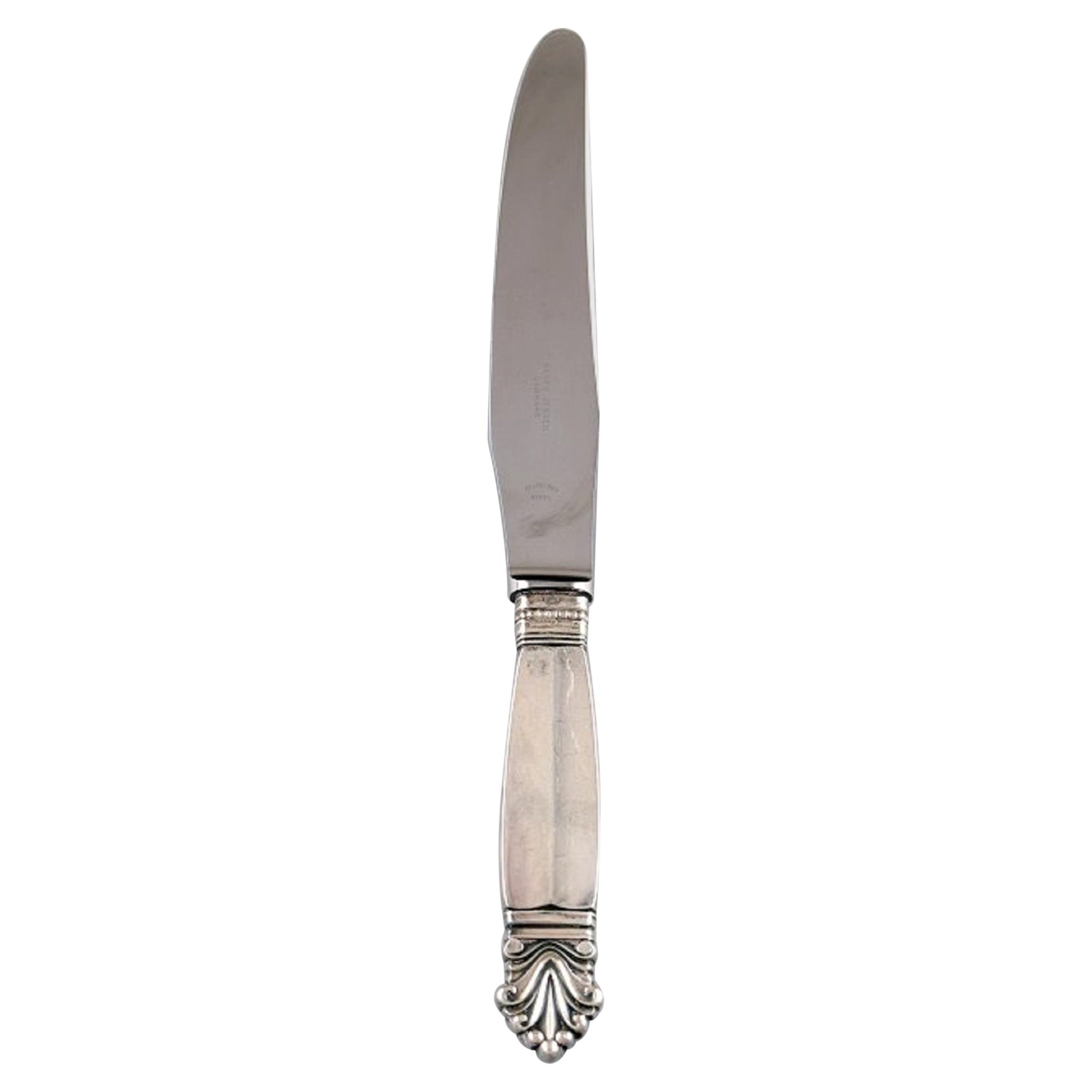 Georg Jensen Acanthus Sterling Silver Dinner Knife, Six Knives Available
