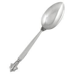 Vintage Georg Jensen Acanthus Sterling Silver Dinner Spoon 011