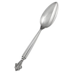 Georg Jensen Acanthus Sterling Silber Grapefruitlöffel, schlank 074