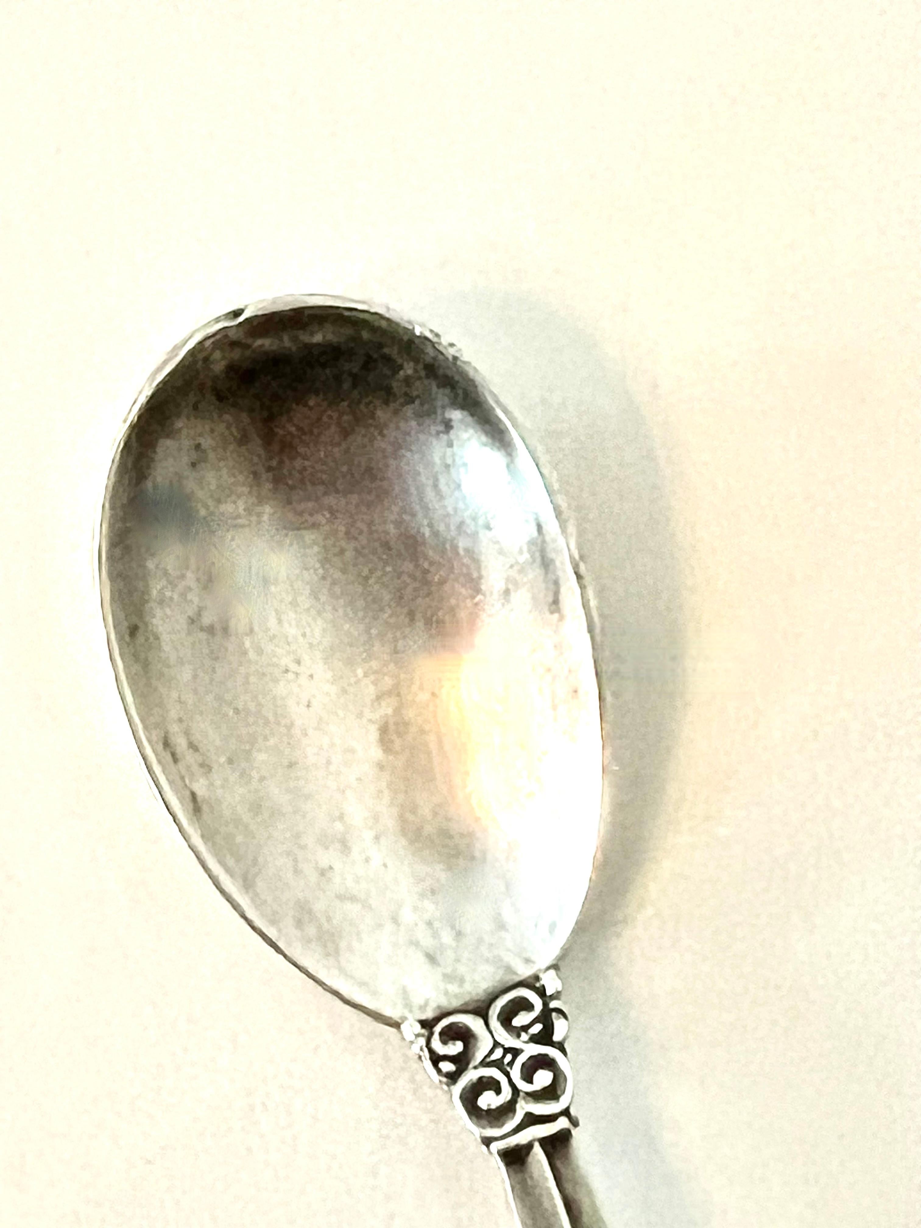 20th Century Georg Jensen Acanthus Sterling Silver Spoon For Sale