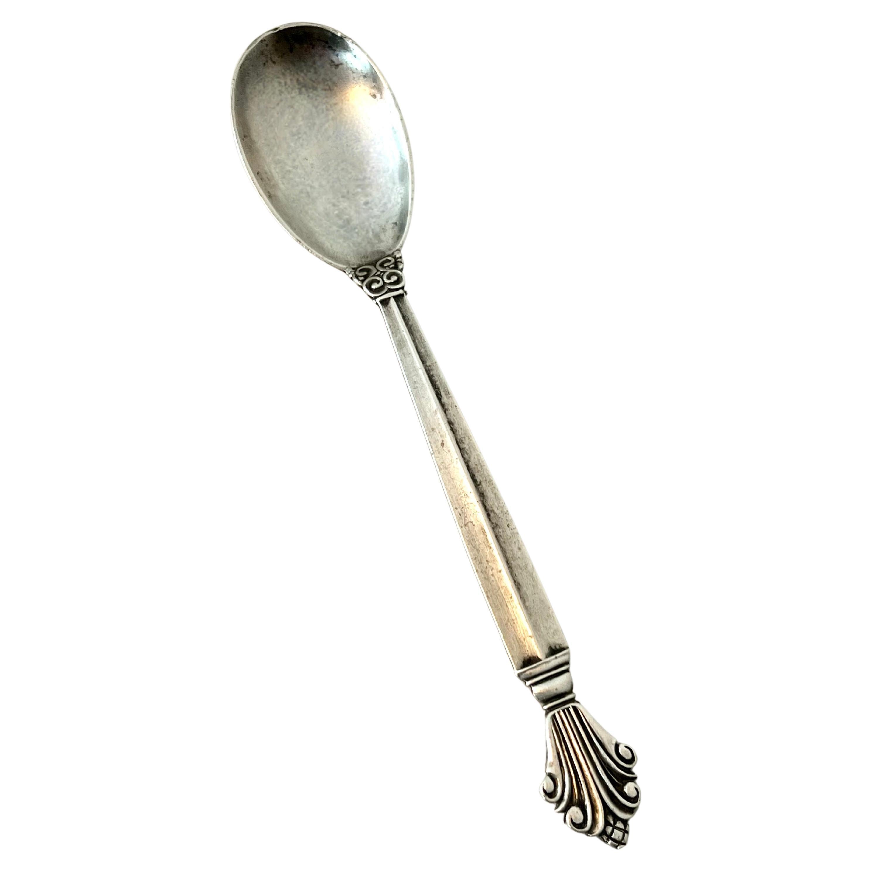 Georg Jensen Acanthus Sterling Silver Spoon For Sale