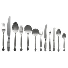 Couverts en argent Georg Jensen pour douze, 1917