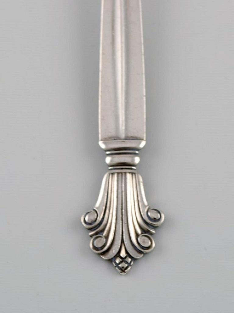 Art Deco Georg Jensen Acanthus Tablespoon in Sterling Silver For Sale