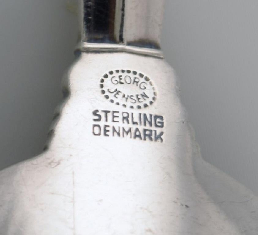 Danois Cuillère de table à acanthe en argent sterling Georg Jensen en vente