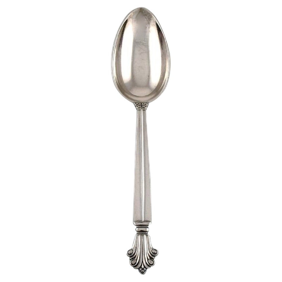 Cucchiaio da tavola Georg Jensen Acanthus in argento sterling in vendita