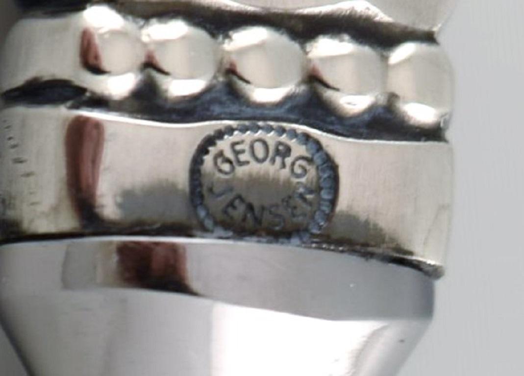 Art Deco Georg Jensen Acorn Bottle Opener in Sterling Silver, Two Available
