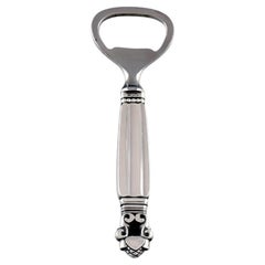 Georg Jensen Acorn Bottle Opener in Sterling Silver, Two Available