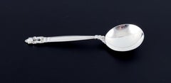 Georg Jensen Acorn, cuillère à bouillon en argent sterling.