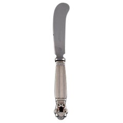Georg Jensen Acorn Butter Knife in Sterling Silver and Stainless Steel